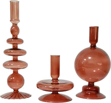  Candlestick Holders, Glass Candle Holders for Table Centerpiece