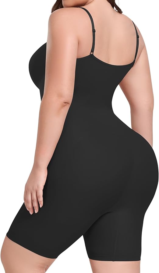 Black Mid Thigh - Bodysuit