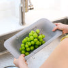 Over the Sink Colander Strainer Basket - Wash Vegetables and Fruits, Drain Cooked Pasta and Dry Dishes