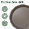 All-In-One Nonstick Bakeware Set, Stackable and Space Saving Design includes Round and Square Pans