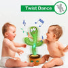 Dancing Talking Cactus Mimicking Toy,Talking Repeat Singing Sunny Cactus Toy 120 Pcs Songs for Baby