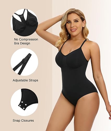 SD traders Black Briefs Bodysuit