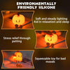 Pumpkin Night Light, Cute LED Lamp, Silicone Dimmable Nursery Nightlight for Kids