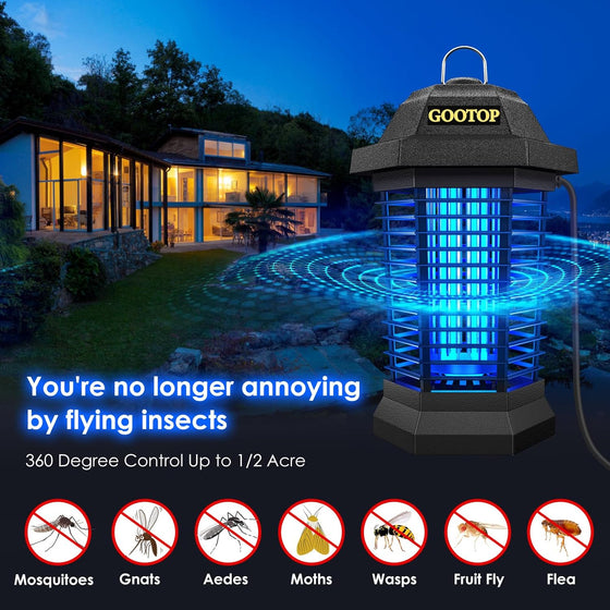 Bug Zapper Outdoor, Mosquito Zapper Outdoor, Electric Fly Zapper,Fly Traps