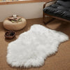 White Small Area Rugs, Fluffy Sheepskin Fur Rug, Ultra Soft 2x3 Ft Rugs