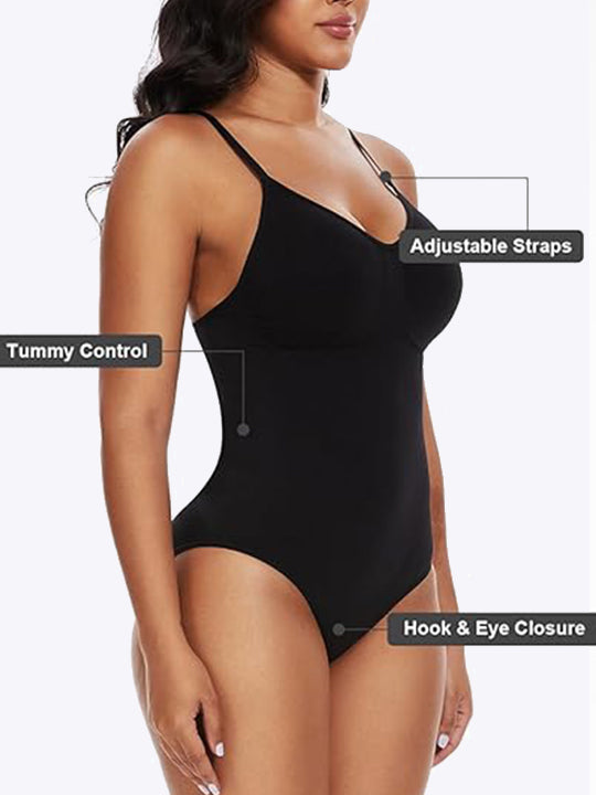 SD traders Black Briefs Bodysuit